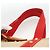 LOUIS VUITTON Antigua Cabas MM Borsa Tote Canvas Beige Rossa M40035 LV Auth ka3234 Rosso - vista 8