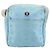 MCM Vicetos Logogram Schultertasche aus Nylon Hellblau Silber Authentisch 174459 - Ansicht 2