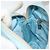 MCM Vicetos Logogram Schultertasche aus Nylon Hellblau Silber Authentisch 174459 - Ansicht 20