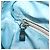 MCM Vicetos Logogram Schultertasche aus Nylon Hellblau Silber Authentisch 174459 - Ansicht 21