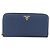 Saffiano PRADA Portafoglio Lungo in pelle Safiano Blu Navy Oro Auth fm5265 D'oro - vista 13