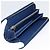 Saffiano PRADA Portafoglio Lungo in pelle Safiano Blu Navy Oro Auth fm5265 D'oro - vista 9