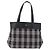 Burberry Borsa Tote Nova Check in nylon nero e argento Auth 174568 - vista 2