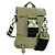 FENDI Fendines Schultertasche Nylon Grün Silber Authentisch mr2067V