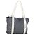 CHANEL Borsa Tote Nylon Grigio Argento CC Auth hk3544 Marrone