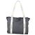 CHANEL Borsa Tote Nylon Grigio Argento CC Auth hk3544 Marrone - vista 2