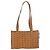 Borsa Tote Vicetos Logogram MCM in PVC Marrone Oro Auth BA10957 D'oro - vista 2
