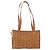 Borsa Tote Vicetos Logogram MCM in PVC Marrone Oro Auth BA10957 D'oro - vista 3