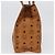 Borsa Tote Vicetos Logogram MCM in PVC Marrone Oro Auth BA10957 D'oro - vista 5