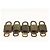 LOUIS VUITTON Set di 5 Lucchetti in metallo Oro LV Auth 167086 D'oro - vista 5