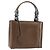 Borsa a mano Maris Pearl in pelle verniciata marrone e argento Christian Dior Auth ep13834