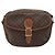 Céline CELINE Macadam Canvas Shoulder Bag PVC Leather Brown Gold Auth ARZ311 Golden - view 2