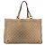 Borsa Tote Abbey GG Canvas Gucci Beige Oro 141472 Auth BSZ183 D'oro - vista 3