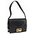 Borsa a spalla CÉLINE Carrozza in pelle nera e oro Auth BSZ366 Nero D'oro