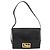 Borsa a spalla CÉLINE Carrozza in pelle nera e oro Auth BSZ366 Nero D'oro - vista 2