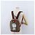 Gucci Zaino Doraemon Micro GG Supreme in PVC beige e oro 647816 Auth LNZ825SAM D'oro - vista 28