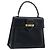 Borsa a mano Salvatore Ferragamo in pelle nera e oro Auth 173690 Nero D'oro