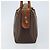 Céline Borsa a mano in tela Macadam CELINE in pelle PVC marrone oro Auth bs34013 D'oro - vista 4