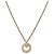 Collana Christian Dior in metallo dorato Auth BA11393