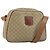 Céline Borsa a Spalla in Tela Macadam CELINE PVC Beige Oro Auth ARZ023 D'oro