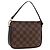 LOUIS VUITTON Make-up Tasche Damier Ebene N51982 LV Auth ARZ687A