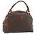 Céline CELINE Macadam Canvas Handtasche aus PVC-Leder in Braun und Gold Auth 174499 Golden