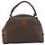 Céline CELINE Macadam Canvas Handtasche aus PVC-Leder in Braun und Gold Auth 174499 Golden - Ansicht 2