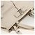 Borsa a mano in pelle Salvatore Ferragamo 2 in 1 Bianco Argento Auth ka3096A - vista 6