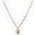 Collana Christian Dior metallo tono oro Auth BA11472