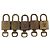 LOUIS VUITTON Set di 5 Lucchetti in metallo Oro LV Auth 167123 D'oro - vista 2