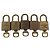 LOUIS VUITTON Set di 5 Lucchetti in metallo Oro LV Auth 167123 D'oro - vista 3