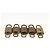 LOUIS VUITTON Set di 5 Lucchetti in metallo Oro LV Auth 167123 D'oro - vista 5