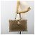 Borsa Tote Abbey GG Canvas Gucci Beige Oro 141472 Auth ARZ280 D'oro - vista 21