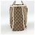Borsa Tote Abbey GG Canvas Gucci Beige Oro 141472 Auth ARZ280 D'oro - vista 4