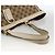 Borsa Tote Abbey GG Canvas Gucci Beige Oro 141472 Auth ARZ280 D'oro - vista 7