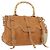Borsa a mano in pelle Miu Miu Bamboo 2 in 1 Marrone Oro Auth 174060A D'oro