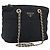 Borsa a Spalla con Catena Prada in Nylon Oro Nero Auth bs34054 D'oro
