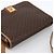 Céline Borsa a Spalla in Tela Macadam CELINE in Pelle PVC Marrone Oro Auth 170071 D'oro - vista 6