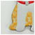 LOUIS VUITTON Monogram Porte Cles LV Shiva Charm Yellow M01199 LV Auth bs34024M  - view 2