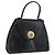 Bolsa de mão GIVENCHY em couro preto e dourado Auth BSZ372