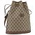 Borsa a spalla Gucci GG Supreme in PVC beige e oro 001 58 6850 Auth 174519 D'oro