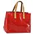 LOUIS VUITTON Monogram Vernis Reade PM Borsa a Mano Rossa M91088 LV Auth mr2188 Rosso