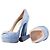 Décolleté in Suede Blu Chiaro Prada Marrone chiaro - vue 7