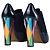 Fendi Black Leather Multicolor Pumps - view 3