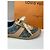 Sneaker in denim e pelle monogramma Louis Vuitton vintage blu EU36 - vista 5