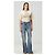 Jeans de algodón azul para mujer Valentino con bordado floral Multicolor - vista 10