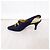 Escada dunkelblaue Satin-Schuhe aus den 80ern - Ansicht 6