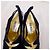 Escada dunkelblaue Satin-Schuhe aus den 80ern - Ansicht 8