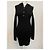 Belstaff Rippstrick Mini Kleid Schwarz - Ansicht 5