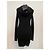 Belstaff Rippstrick Mini Kleid Schwarz - Ansicht 7